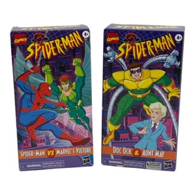Marvel Spider-Man Retro Figures Vulture & Doc Ock with Aunt May