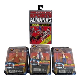 Back to the Future Figures & Sports Almanac Lot
