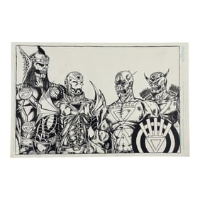 Marvel Zombies Original Artwork Drawing