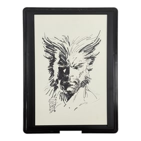 Marc Silvestri Marvel Wolverine Original Signed Sketch