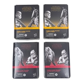 Star Wars Black Series Clone Trooper & Battle Droid Sets Lot of 4