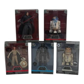 Star Wars Disney Store Elite Die-Cast Figures Lot of 5