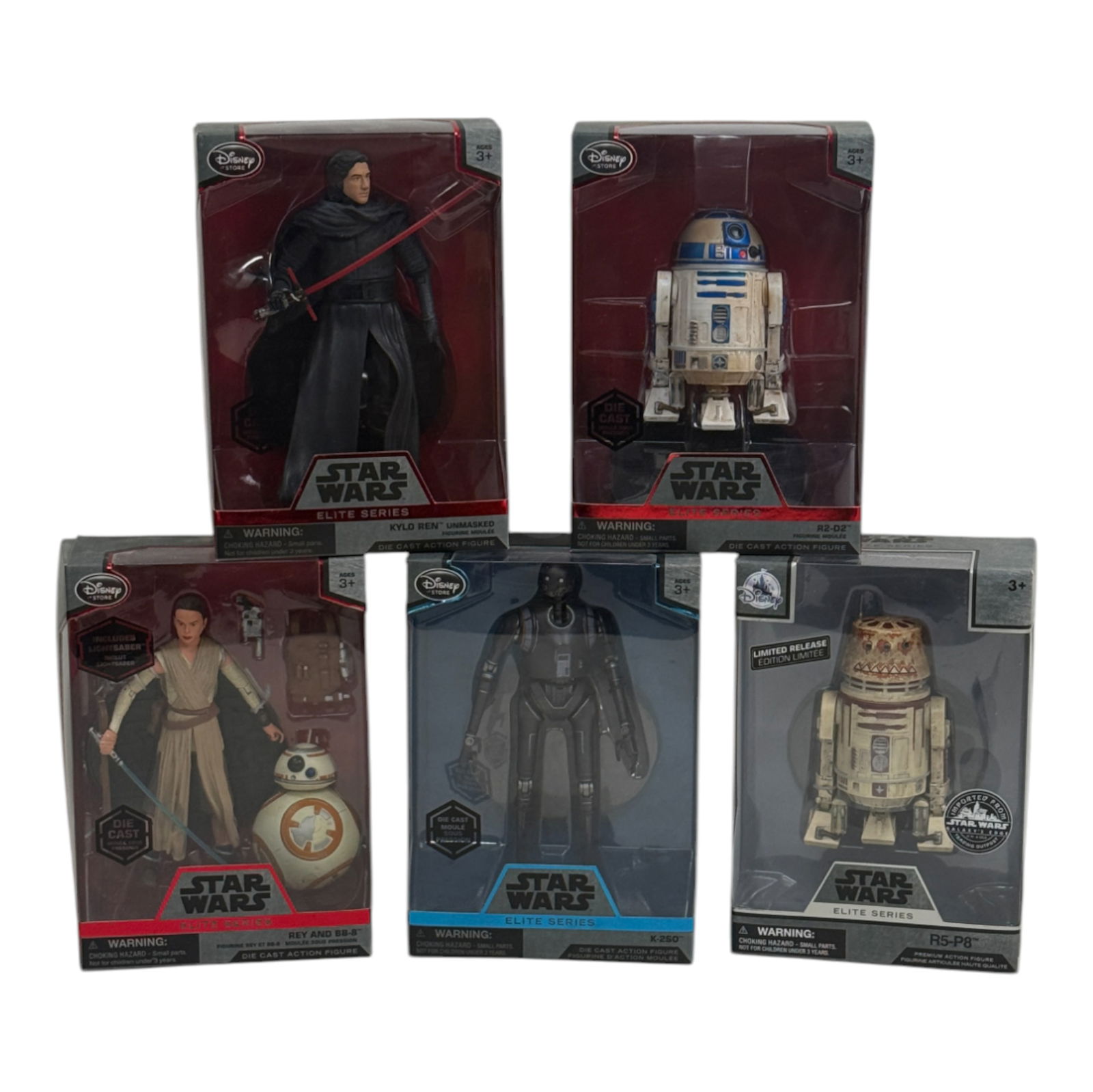 Star Wars Disney Store Elite Die-Cast Figures Lot of 5 (1 of 4)