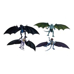 NECA Gargoyles Clan Action Figures Lot of 4