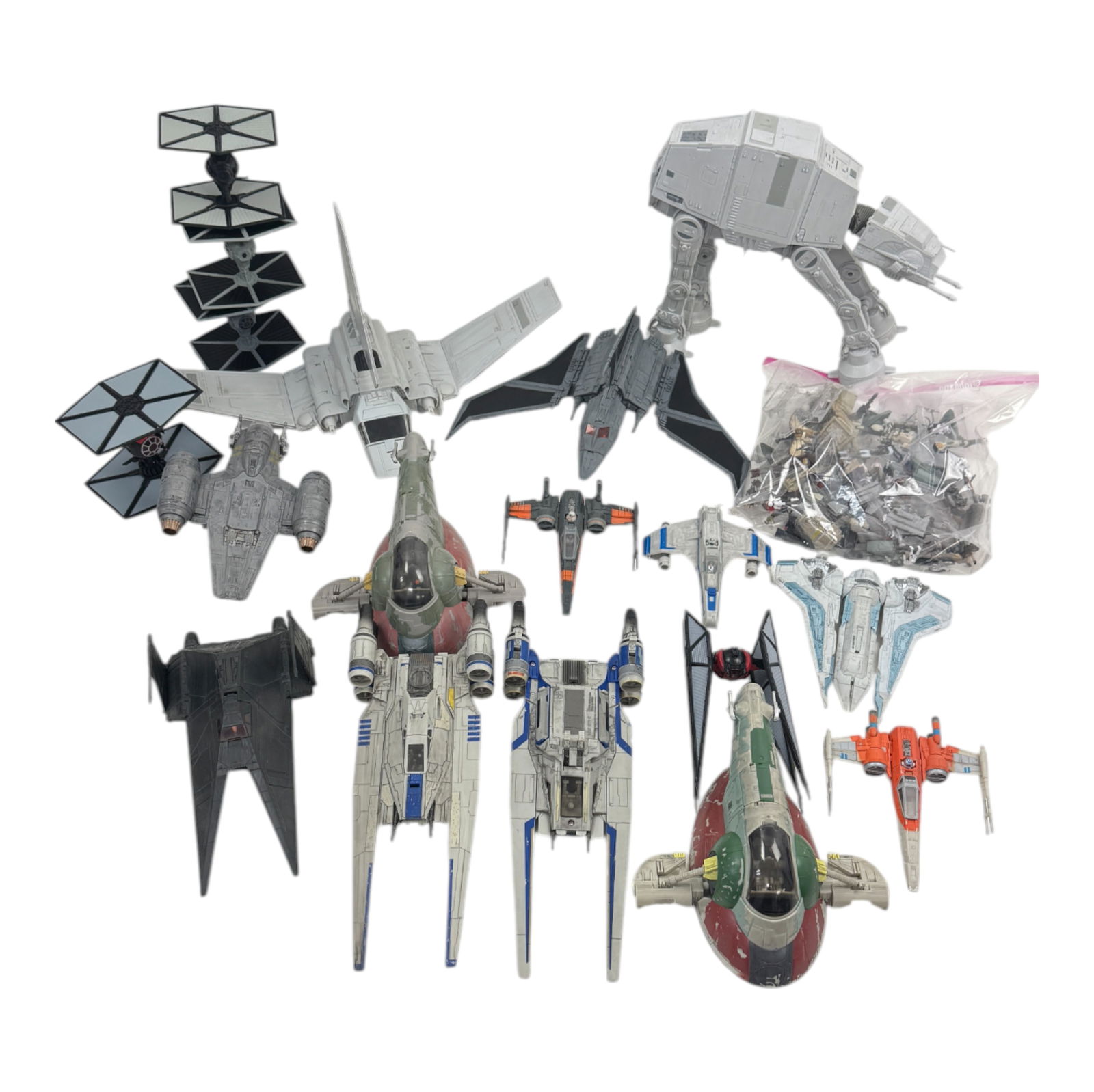 Star Wars Die-Cast & Plastic Ship Lot (1 of 9)