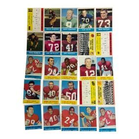 Vintage Football Cards Assortment