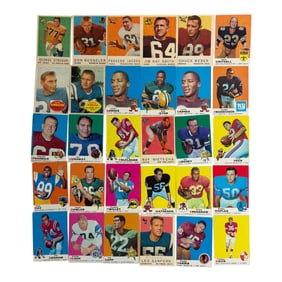 Vintage Football Cards 1960s Lot
