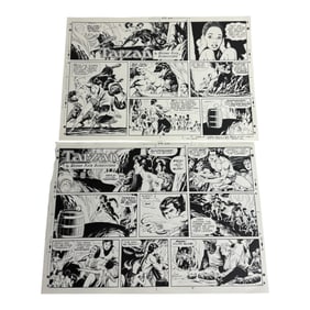 Tarzan Comic Strip Proof Sheets
