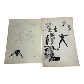 Comic Book Artwork Storyboard Character Sheets