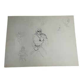 Comic Book Character Sketch Sheet