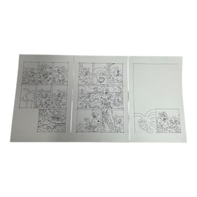 Illustration Story Board Line Art Sheets