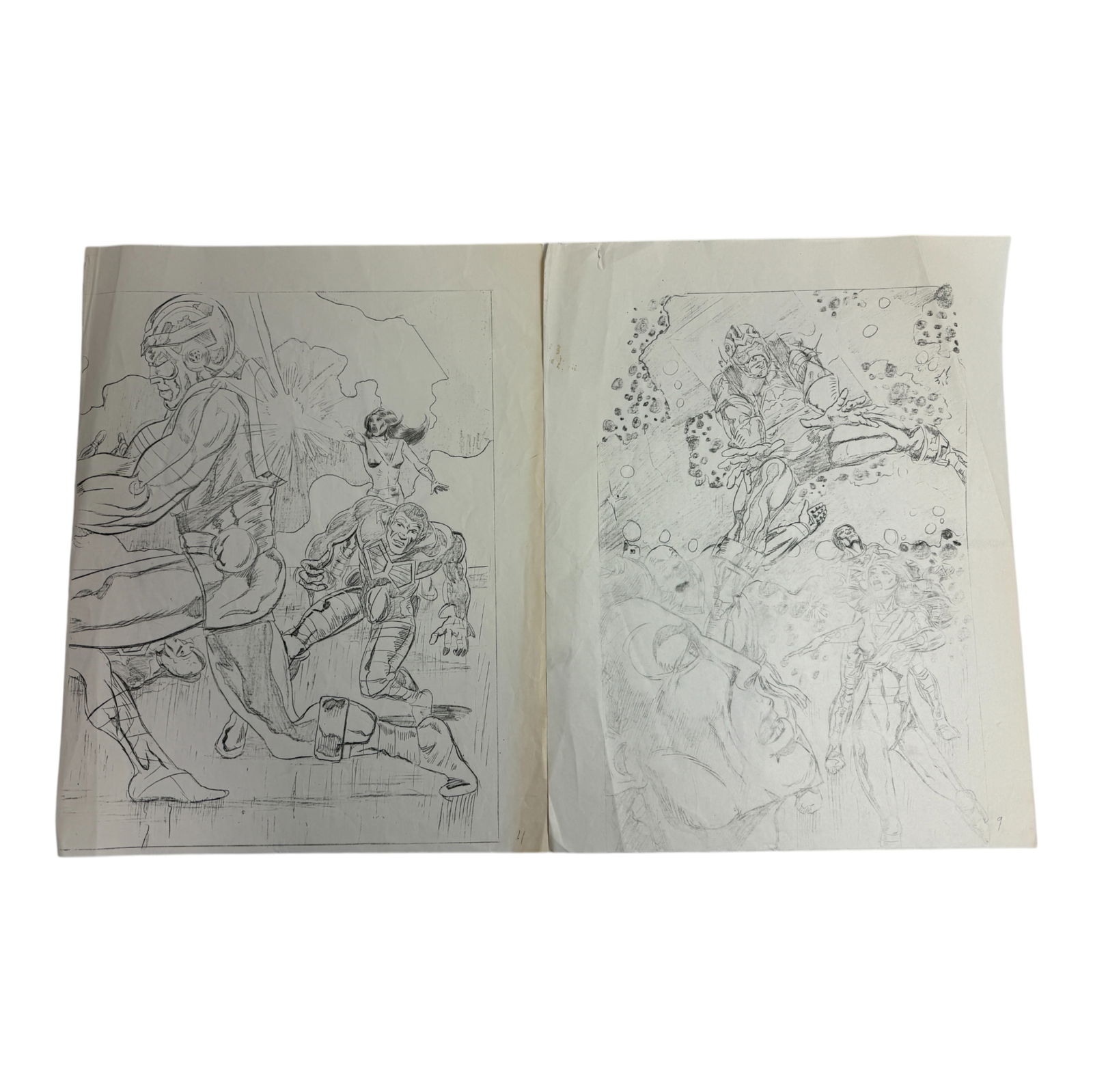 Illustration Story Board Line Art Sheets (1 of 5)