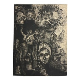 Dark Abstract Expressionist Painting  Art
