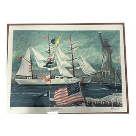 Framed Nautical Celebration Print Hand Signed