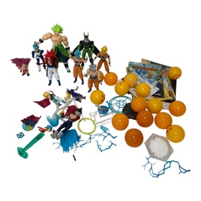 Dragon Ball Z Figures with Dragon Balls & Accessories