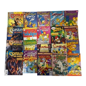 Simpsons and Conan Comic Lot
