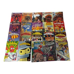 Futurama, Simpsons, and Star Wars Comics