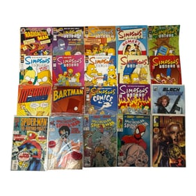 Simpsons and Spider-Man Comic Group