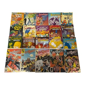 Simpsons, Looney Tunes, and ElfQuest Comics