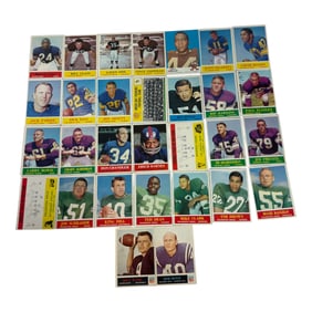 Vintage Football Trading Cards Lot 3