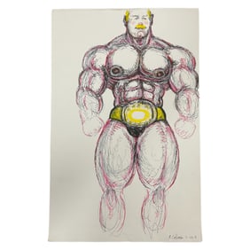 Randy Coleman Muscular Male Figure with Yellow Belt