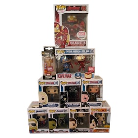 Funko Pop Lot Marvel Hulkbuster & Avengers