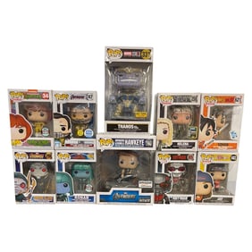 Funko Pop Lot Marvel & Dragon Ball Z Figures