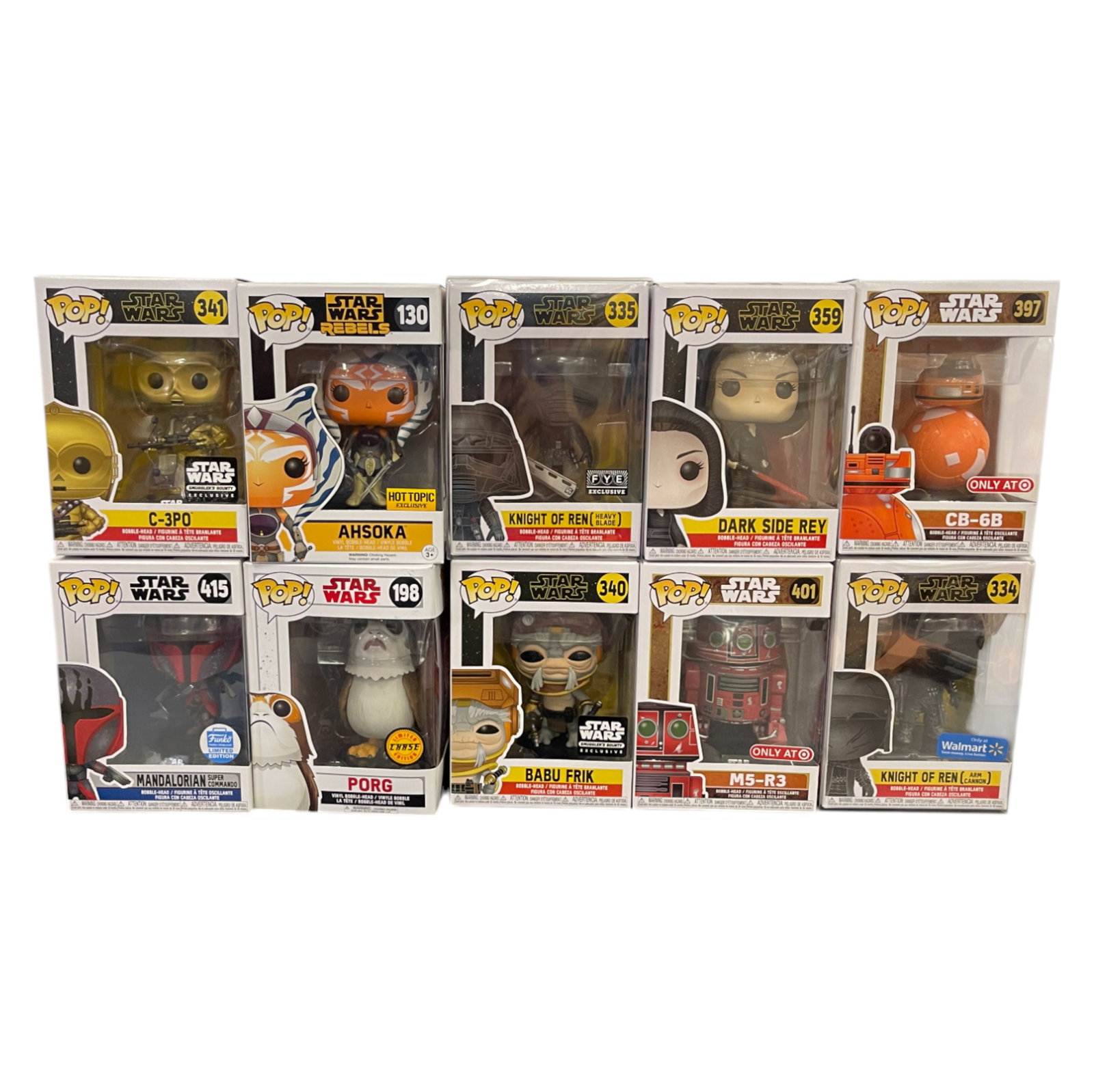 Funko Pop Lot Star Wars Mix Including Ahsoka (1 of 4)