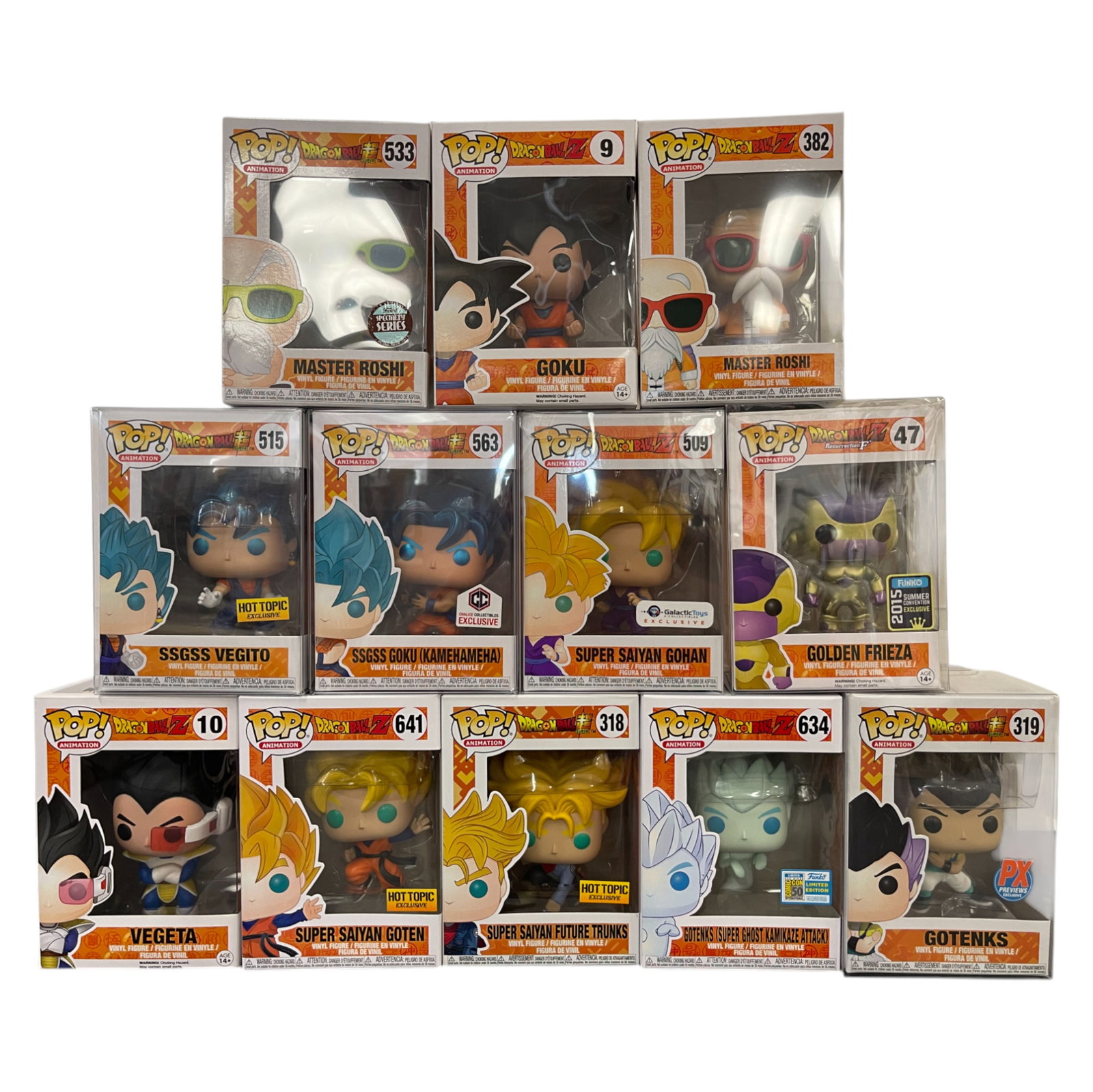 Funko Pop Lot Dragon Ball Z Characters (1 of 4)