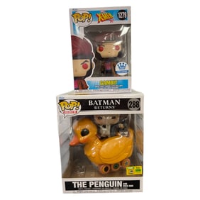 Funko Pop Lot X-Men Gambit & Batman Returns Penguin