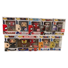 Marvel Funko Pop Lot (Spider-Man, Iron Man, Ant-Man, Goose)