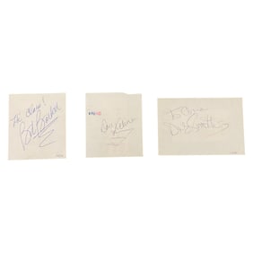 Celebrity Autographs Lot - Bob Barker, Don McClure, Dick Smith