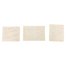 Autograph Collection - Irene Tedrow, Sam Barry, Phil Silvers