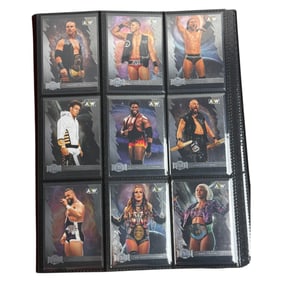 AEW Wrestling Card Album Pages