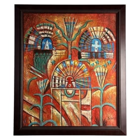 Southwestern Native American Inspired Abstract Painting