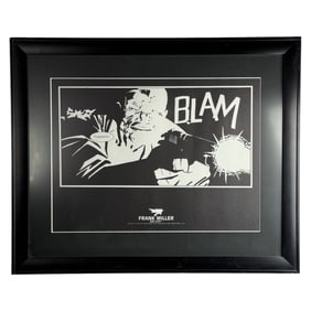 Frank Miller Sin City Framed Print 'BLAM'