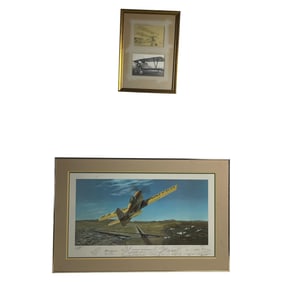 Framed Aviation Prints with Vintage Aircraft