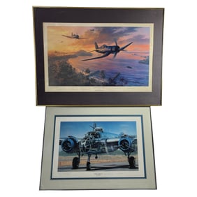 Framed Aviation Prints Featuring WWII Aircraft