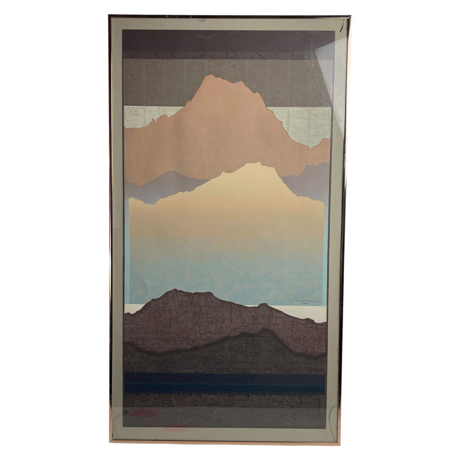 Framed Secunda Landscape Abstract Art Print (1 of 7)