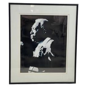 Framed Portrait Print of Blues Musician B.B. King