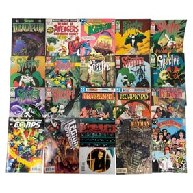 Comic Book Lot Featuring Spawn, Spectre, Warlord & Batman