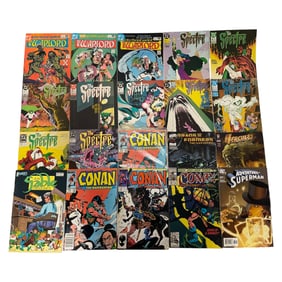 Comic Book Lot Featuring Spectre, Conan & Adventure Superman