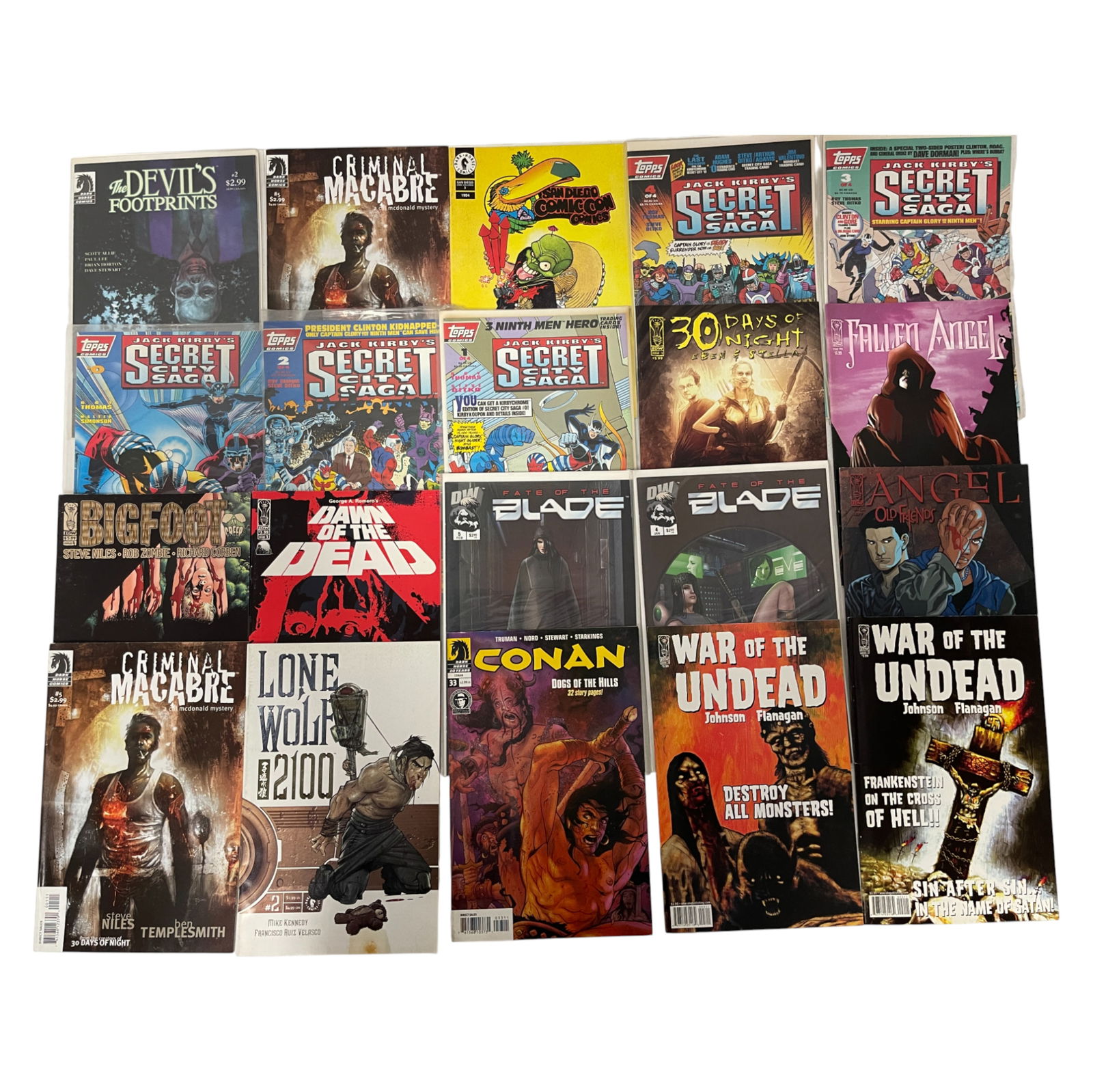 Comic Book Lot Featuring Devil’s Footprints, Conan & War of the Undead (1 of 3)