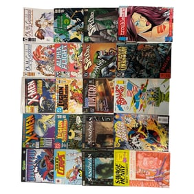 Comic Book Lot Featuring X-Men, Sandman & Legion of Super-Heroes