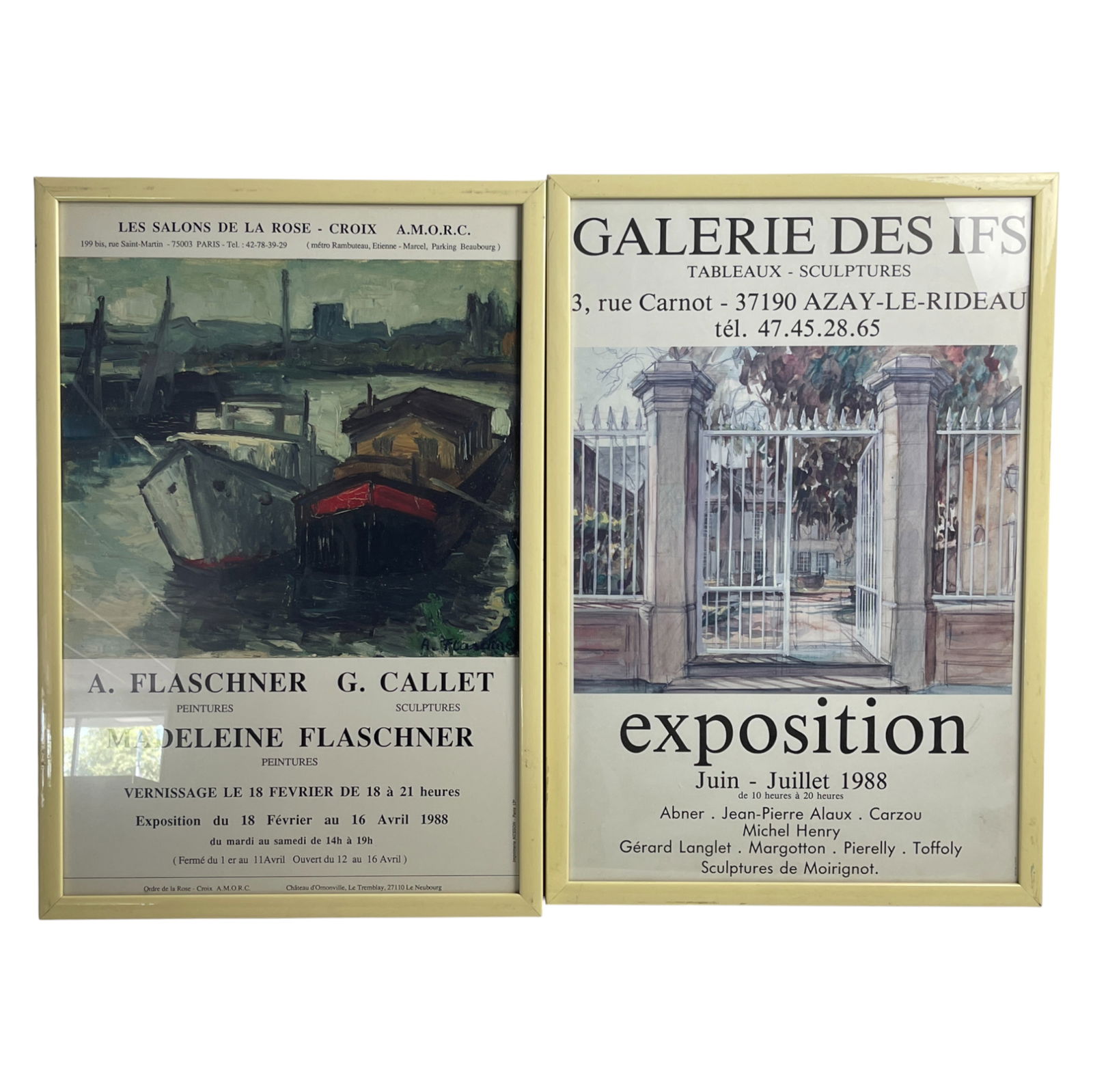 Pair of French Exhibition Posters by Flaschner & Callet (1 of 5)