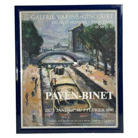 French Exhibition Poster Galerie Varine-Gincourt Payen-Binet