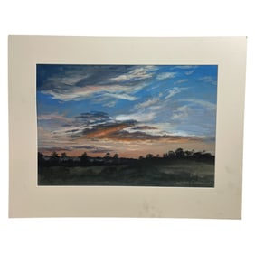 John Cooke Signed Sunset Painting