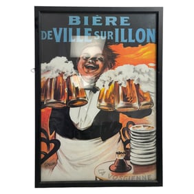Vintage French Beer Poster Biere de Ville