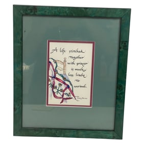 Framed Audrey Brennan Prayer Quote Print
