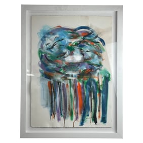 Abstract Expressionist Painting Signed Attributed JOAN MITCHELL